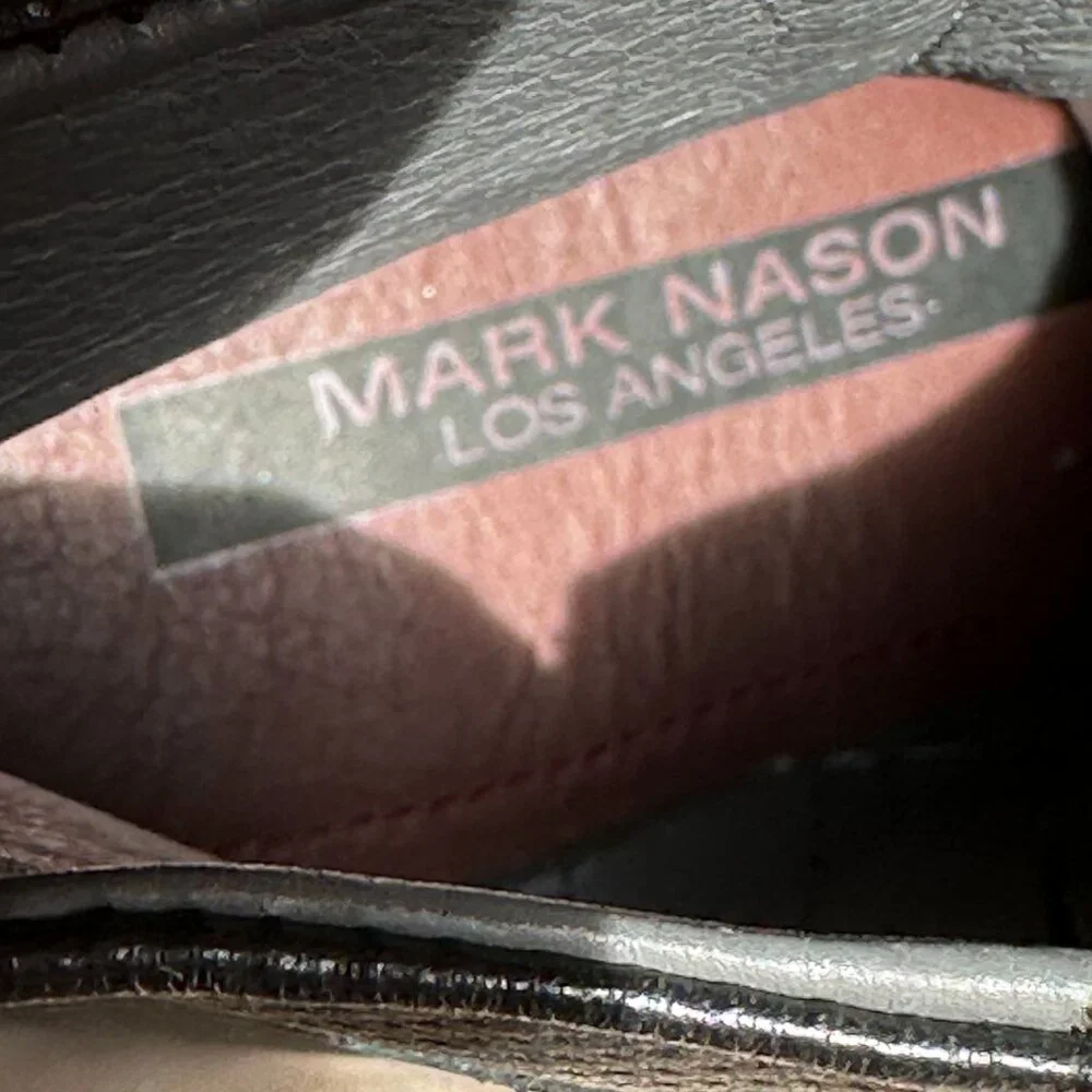 Mark Nason Black Leather Moto Biker Riding Ankle Boots Women's US  6.5 NWOT - Picture 15 of 15